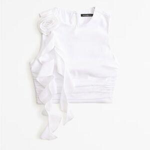 Abercrombie White Ruffle Set - Size Small - Worn Once